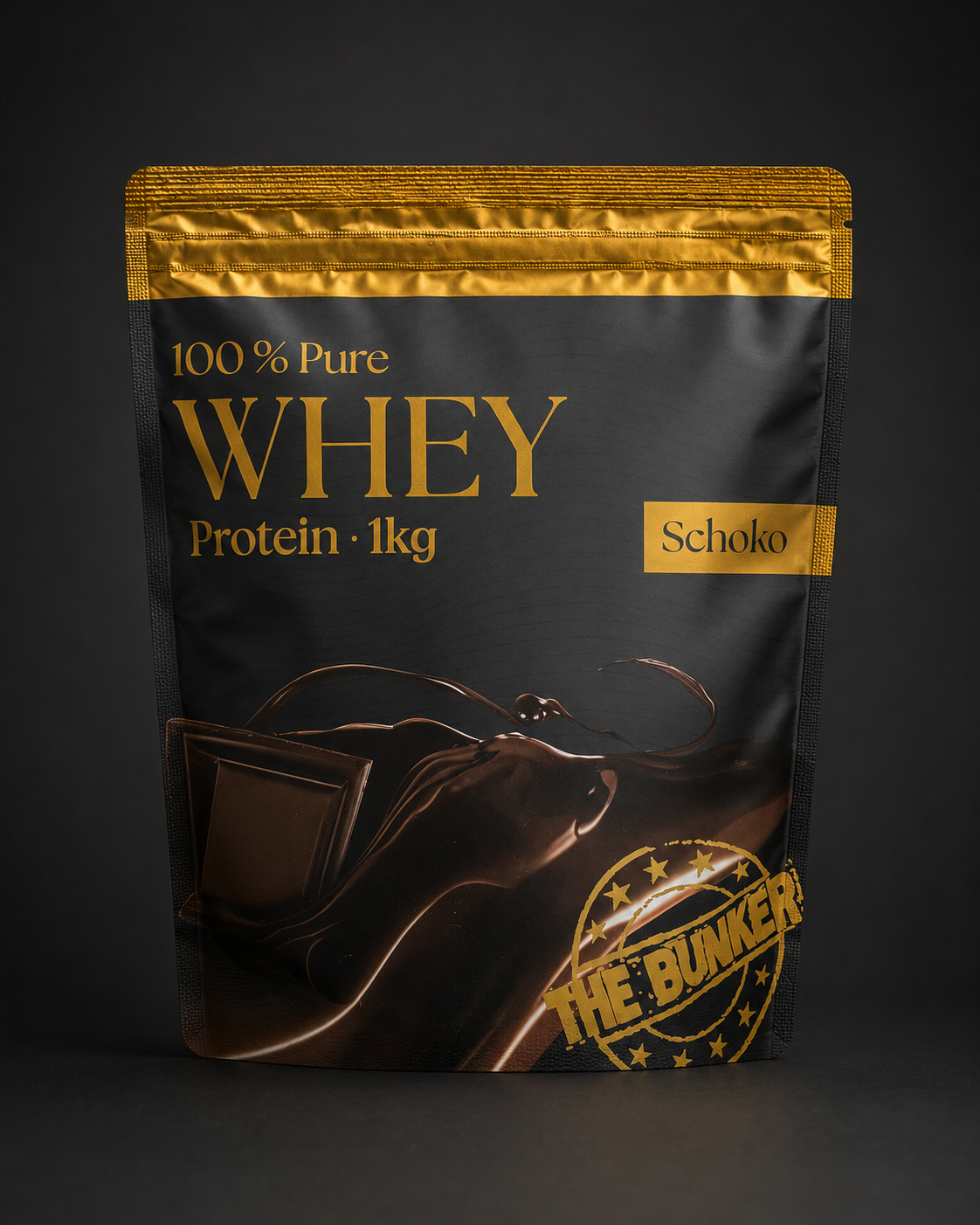Bunker Nutrition Whey Protein Schokolade, 1-kg-Beutel