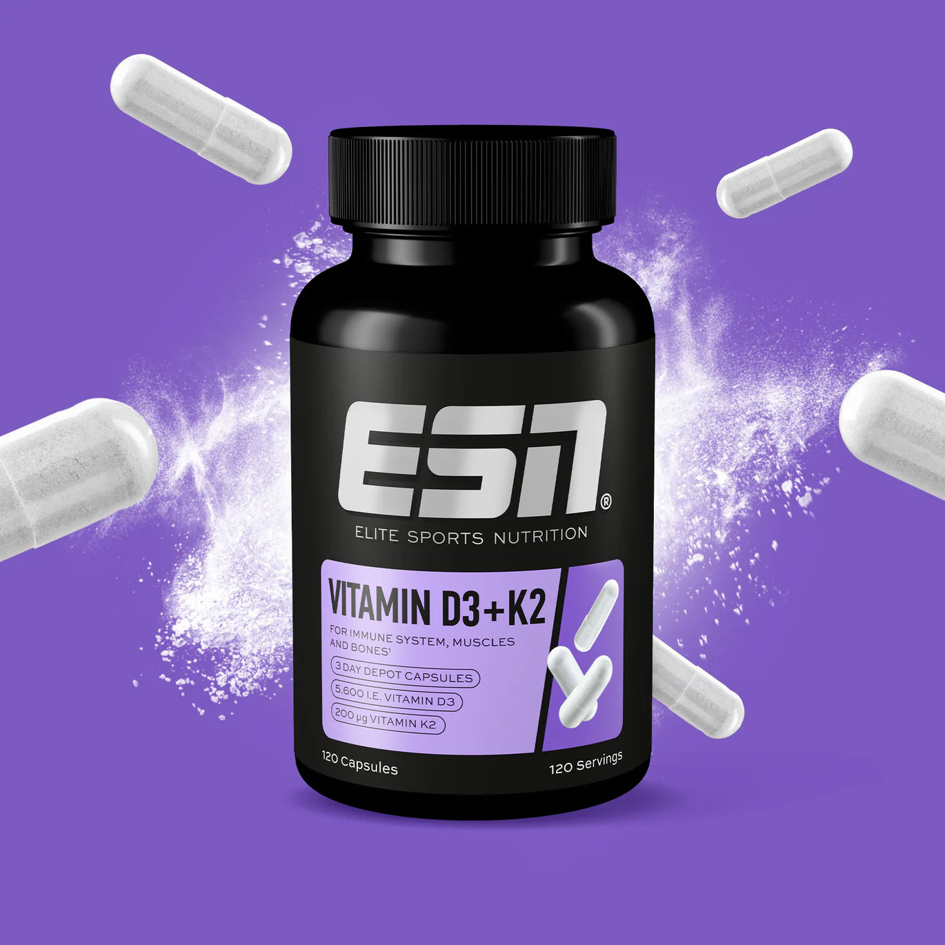 ESN Vitamin D3+K2