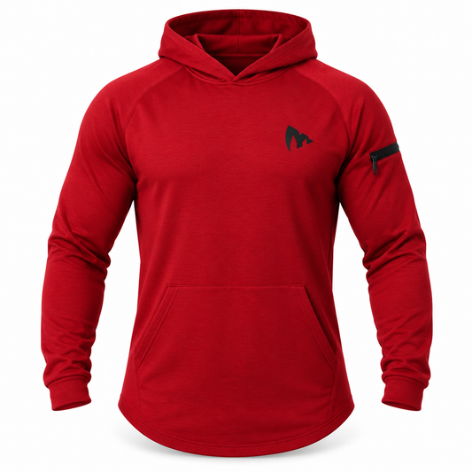 Gymknights „Power Red“ Hoodie – Signature Look
